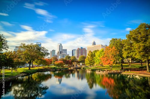 Skyline of downtown Charlotte in north carolina