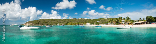 Sandy ground, Anguilla island, Caribbean sea