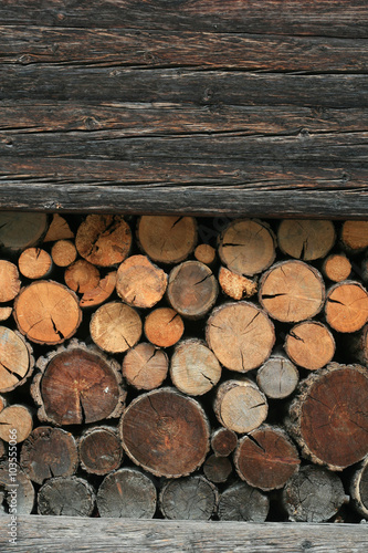 Drewno przygotowane do kominka