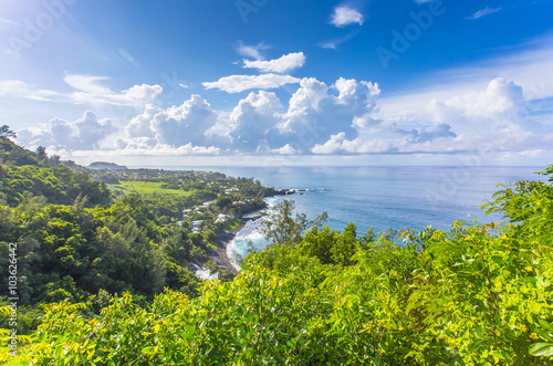  village de Manapany, île de la Réunion 