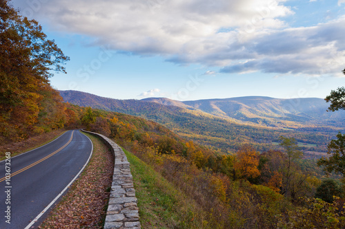 Skyland Drive Shenandoah National Park Virginia US