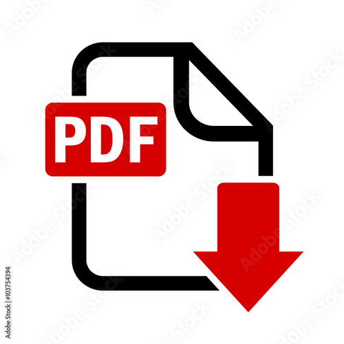 Pdf file download icon