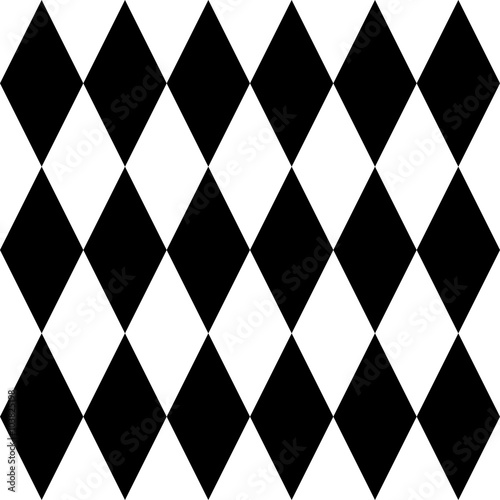 Black and white tile vector pattern