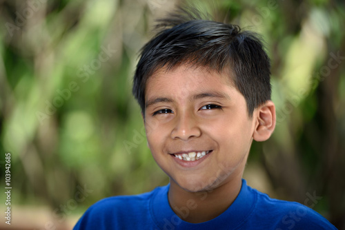 smiling latino boy