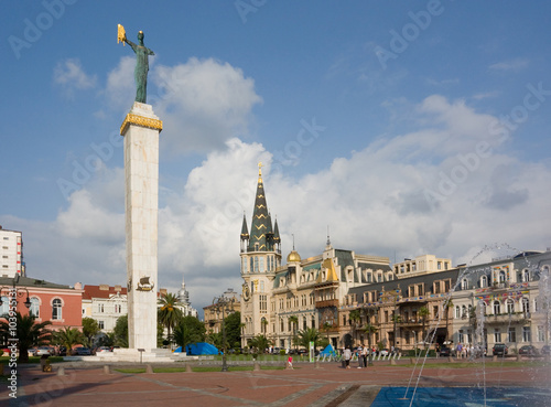 View of Eras Moedani square in Batumi, Georgia