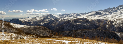 Panoramic winter view