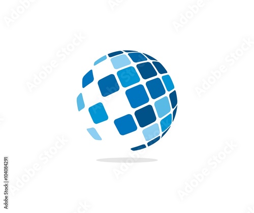 Tech globe logo