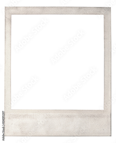 Old blank instant photo frame