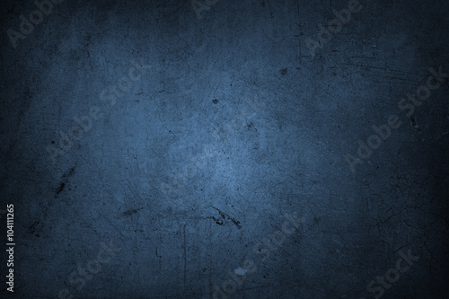 Blue dark textured concrete wall background