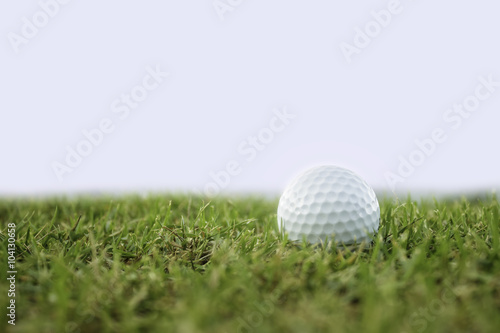 golf-ball on course isolate