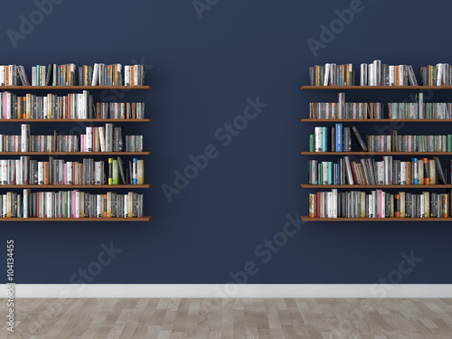interior bookshelf room library 