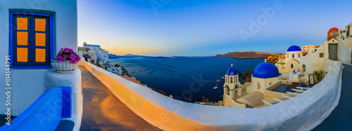 Santorini, Greece - Oia at sunset 