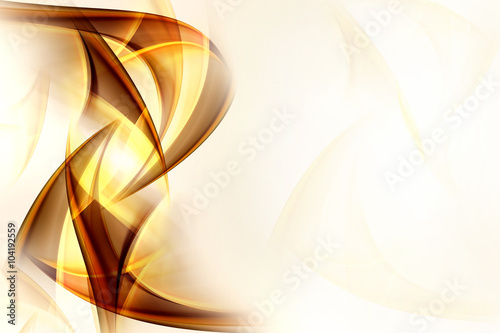 Fractal Gold Abstract Design