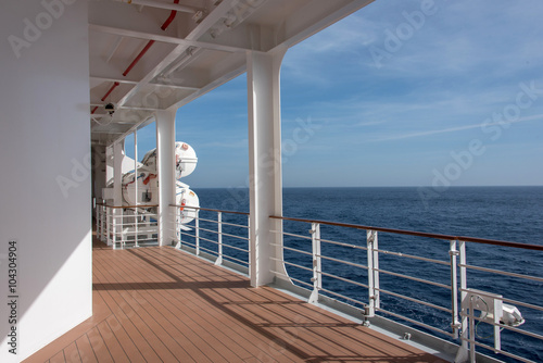 vista sul ponte della nave