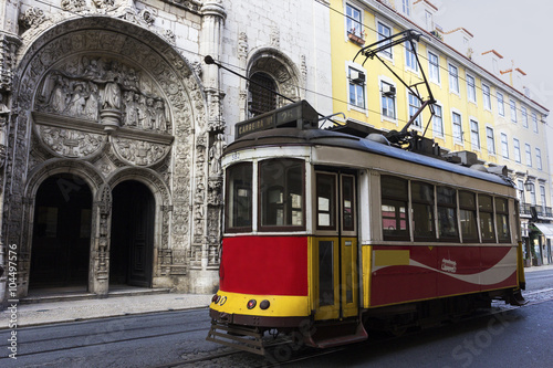 Remodelado tram in Lisbon in Portugal