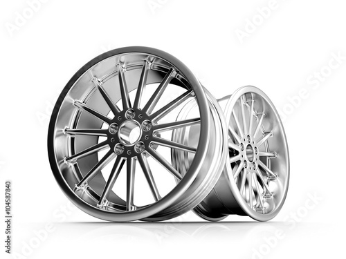 Silver Forged Alloy Car RIm 