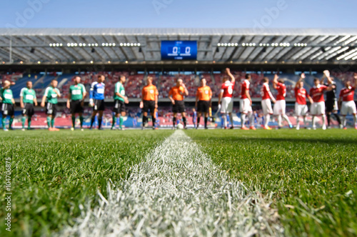 Stadium before a match