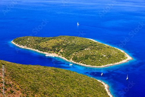 Ithaca island in Greece