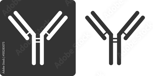 IgG1 antibody (immunoglobulin), flat icon style. 