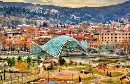 Bridge of Peace in Tbilisi, Georgia