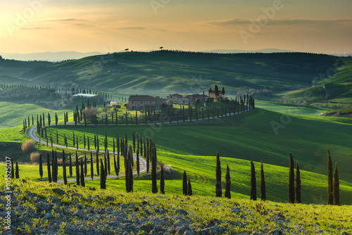 Magical journey fields of Tuscany