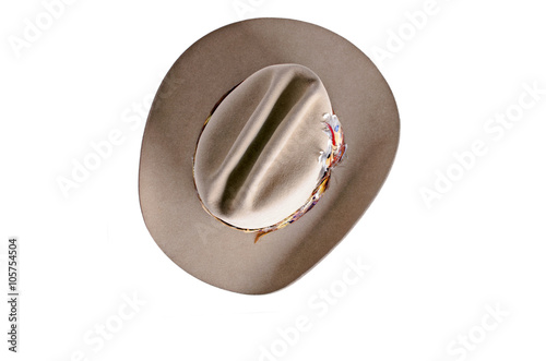Isolated cowboy hat