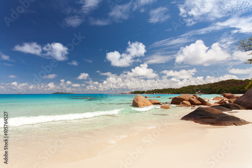 Strand Anse Lazio, Praslin, Seychellen