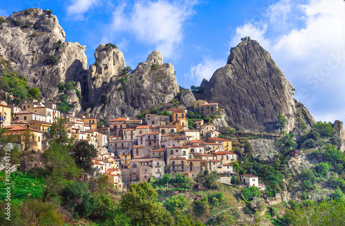 Mountain village Castelmezzano , Basilicata, Italy