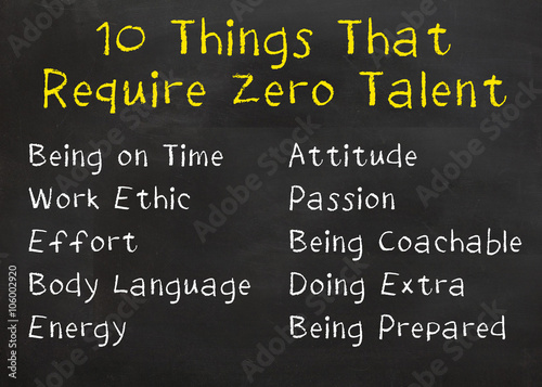 10 Things that Require Zero Talent