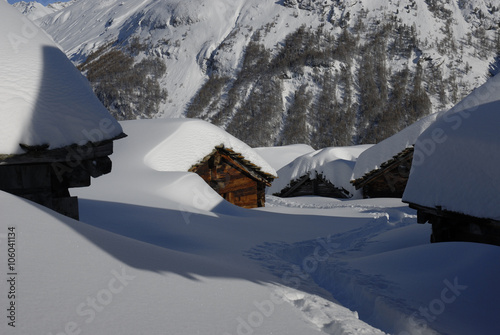 Paysage hivernal, Alpes Suisses