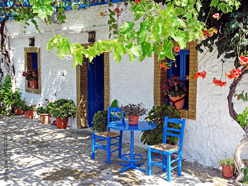 Shady place in Greece 