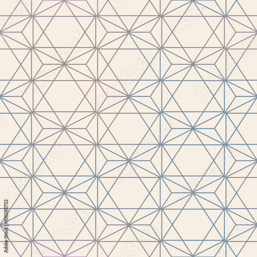 Abstract Seamless Geometric Vector Hexagon Pattern. Mesh backgro