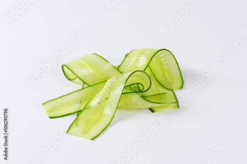 thin cucumber slices