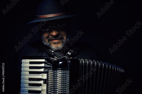 Accordion Player Portrait