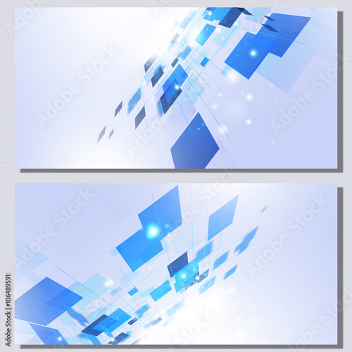 Abstract Technology Banners