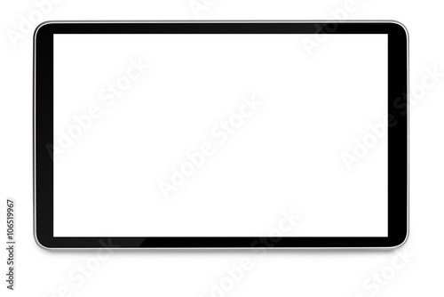 modern black tablet pc