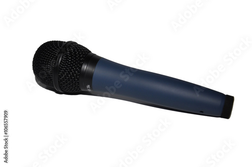 Mikrofon bezprzewodowy na białym tle