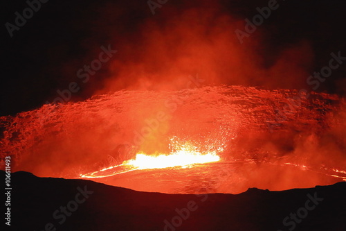 Burning lava lake of the Erta Ale volcano-Danakil-Ethiopia. 0218