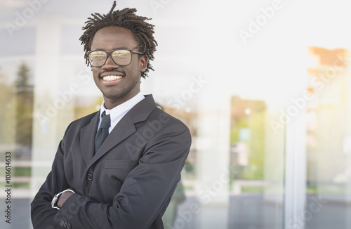 Portrait of a black businessman 