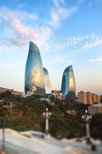 panorama of Baku city, Azerbaijan