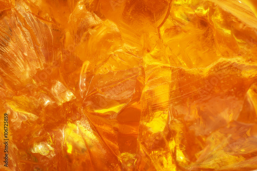 Abstract of sunlight passed throughout piece of rosin