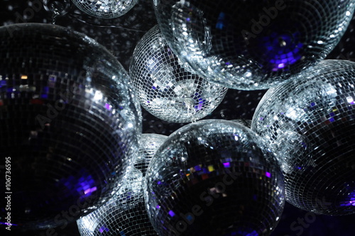 Disco balls in dark 