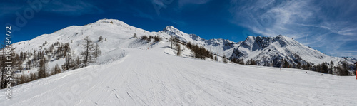 Ski slopes in the Via Lattea