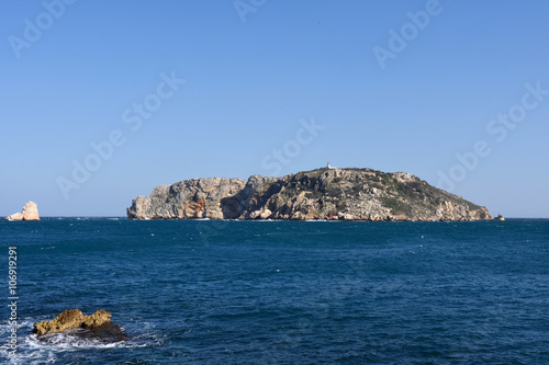 view of the Medes Islands from l'Estartit, Baix Emporda, Girona province, Catalonia, Spain