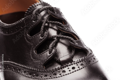 beautiful boots closeup leather