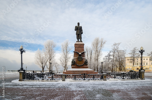Monument to Emperor Alexander III in Irkutsk