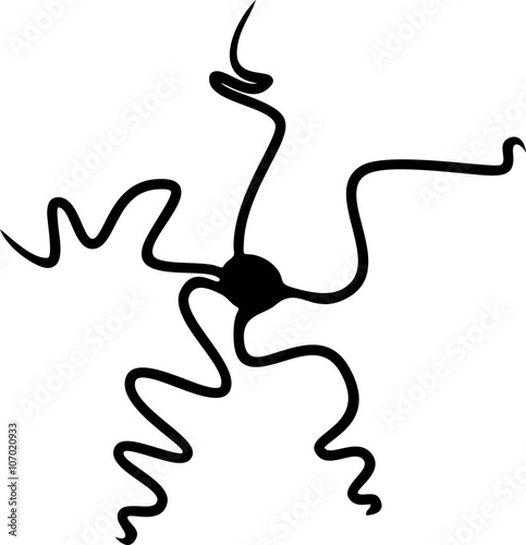 silhouette of brittle star