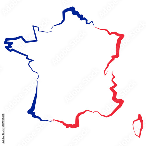 Francja - mapa