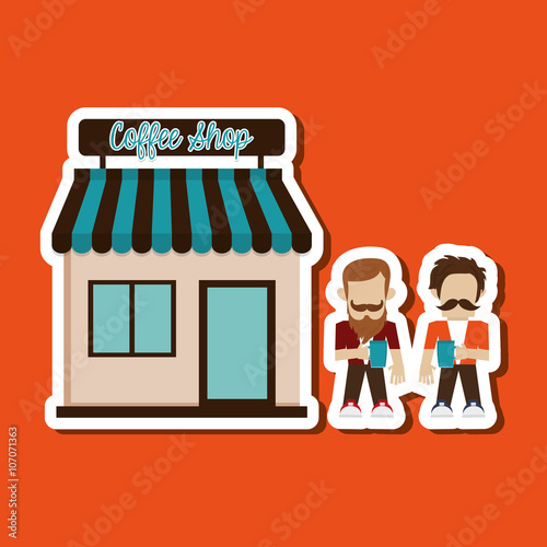 Coffee shop design , vector illustration