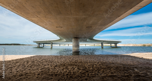 New bridge on a Uruguayan lagoon Garzon, Jose Ignacio, Uruguay